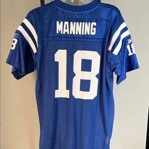 Reebok Blue and White Manning Jersey Manning.